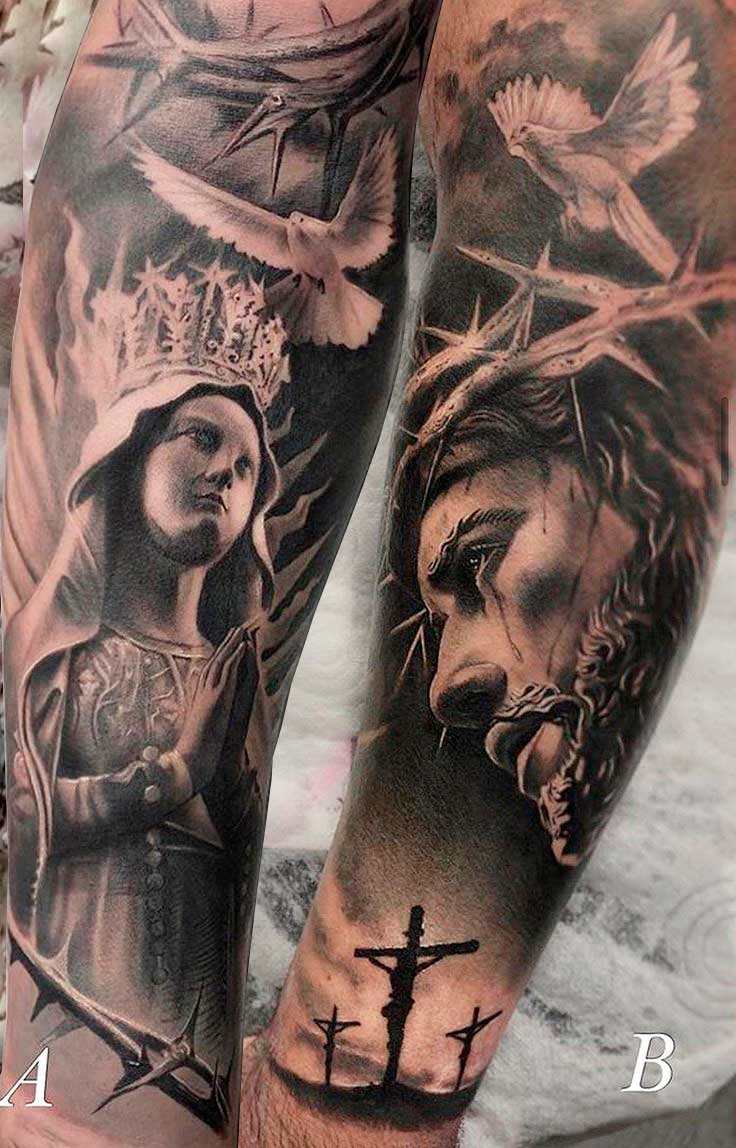 tatuagem-religiosa-da-maria-e-jesus 