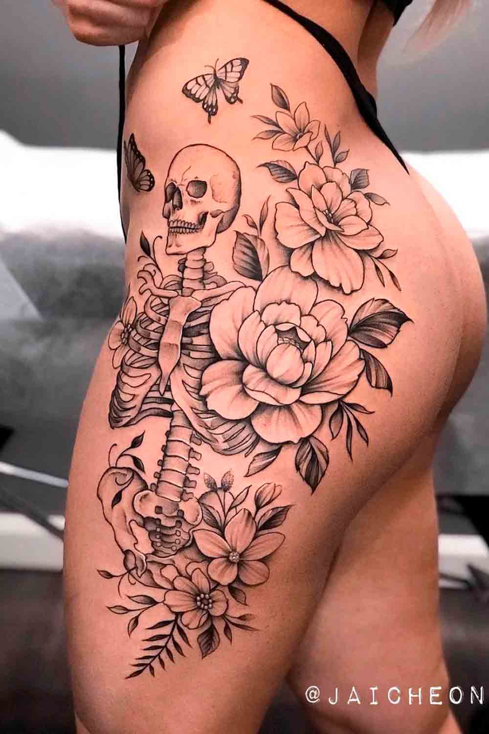 tatuagem-de-caveira-feminina-2 