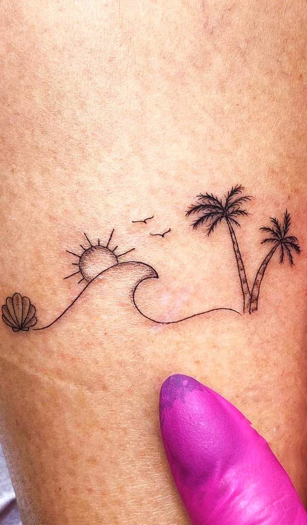 tatuagem-fineline-em-homenagem-a-praia 