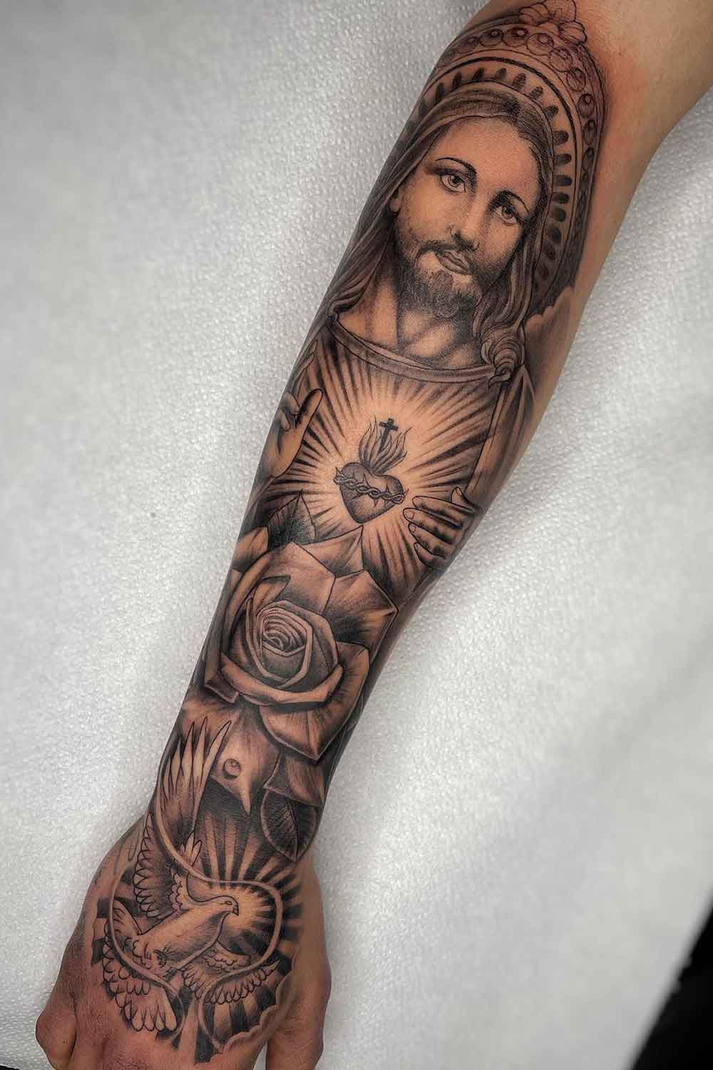 Upper arm half sleeve tattoo, concurso Tatuagem